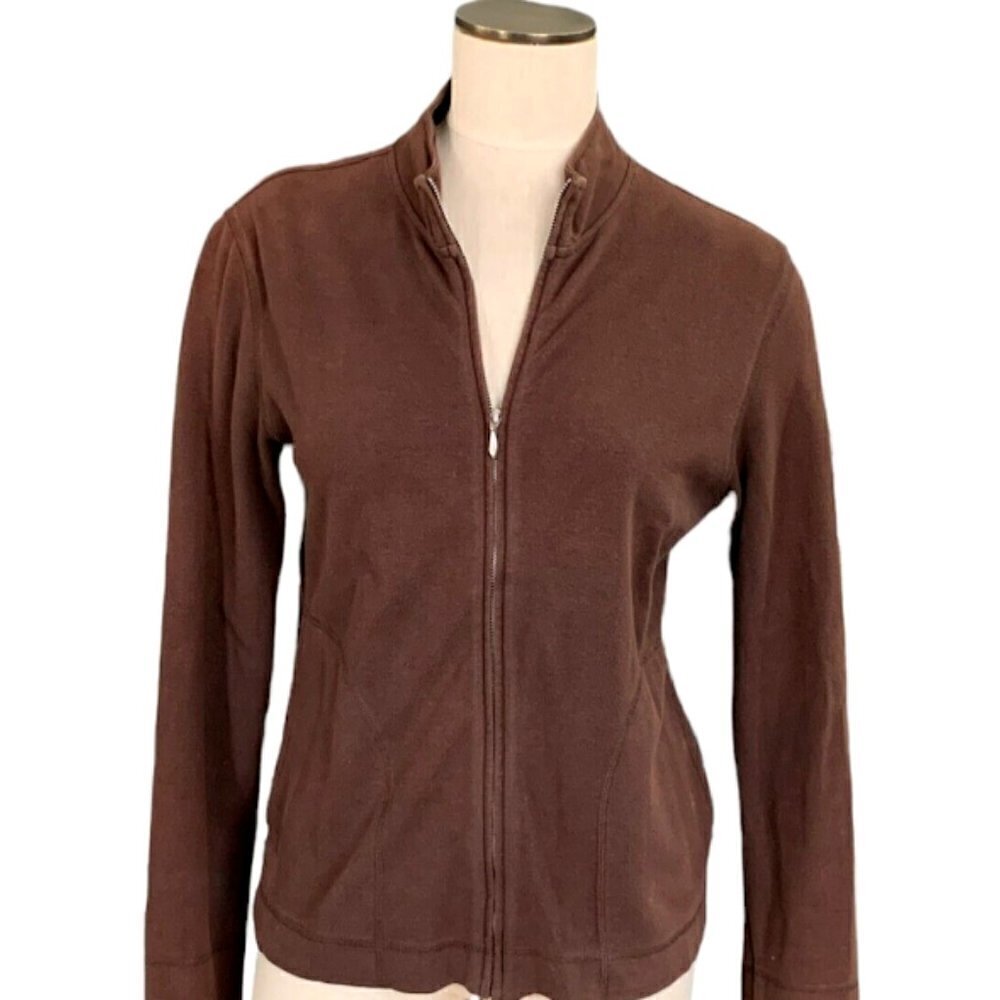 EP Pro Women's Full Zip Golf‎ Jacket Brown Sz M #150J